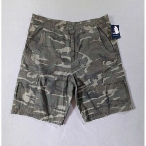Y2K Bugle Boy Est 1977 Cargo Shorts‎ Size 36 (tag 38) Mens NWT Camo Rip Stop